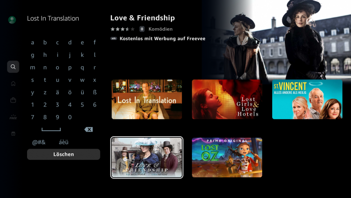 Erst beim Aufrufen der Details eines Titel wird erkennbar, ob dieser zum Abo von Prime Video oder zu Freevee gehört. (Screenshot: Golem.de)